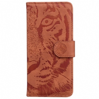 Capa Flip Para Samsung Galaxy M33 5G Estampa De Tigre