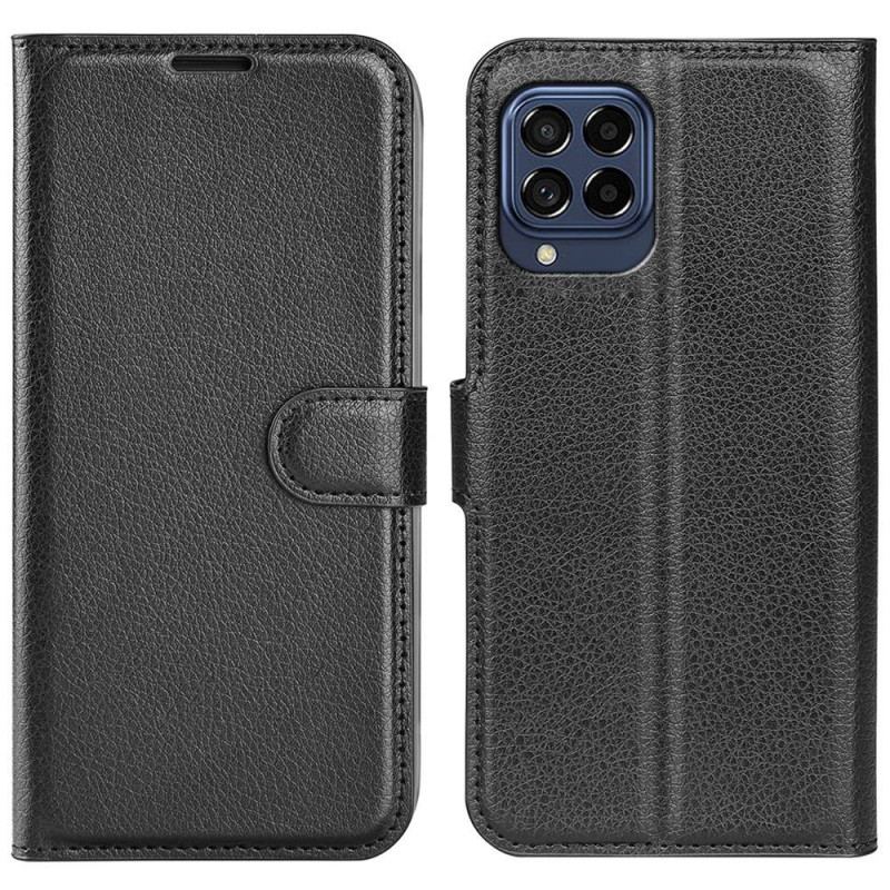 Capa Flip Para Samsung Galaxy M33 5G Estilo Couro Lichia