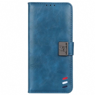 Capa Flip Para Samsung Galaxy M33 5G Fecho Prata Tricolor