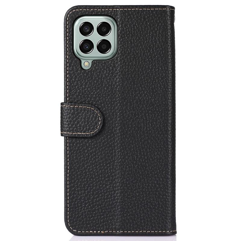 Capa Flip Para Samsung Galaxy M33 5G Khazneh Lichia Couro