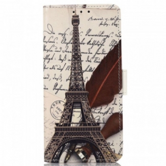 Capa Flip Para Samsung Galaxy M33 5G Poética Torre Eiffel