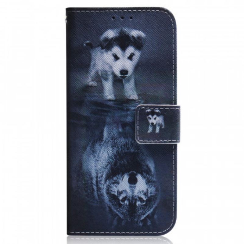 Capa Flip Para Samsung Galaxy M33 5G Sonho De Cachorrinho