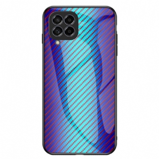 Capa Para Samsung Galaxy M33 5G Vidro Temperado De Fibra De Carbono