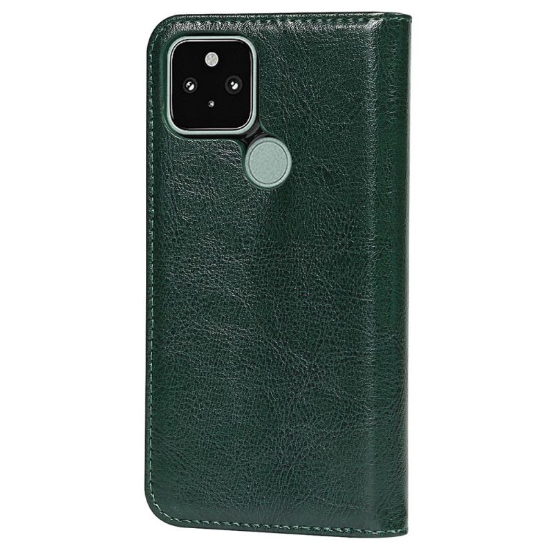 Capa De Celular Para Google Pixel 5 Flip Couro Legitimo