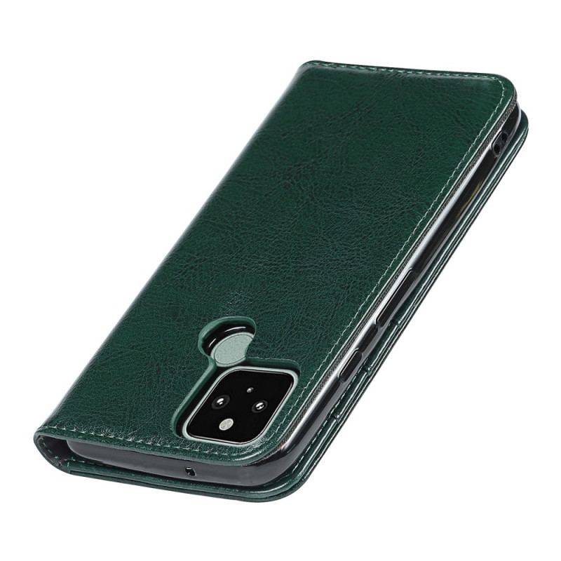 Capa De Celular Para Google Pixel 5 Flip Couro Legitimo