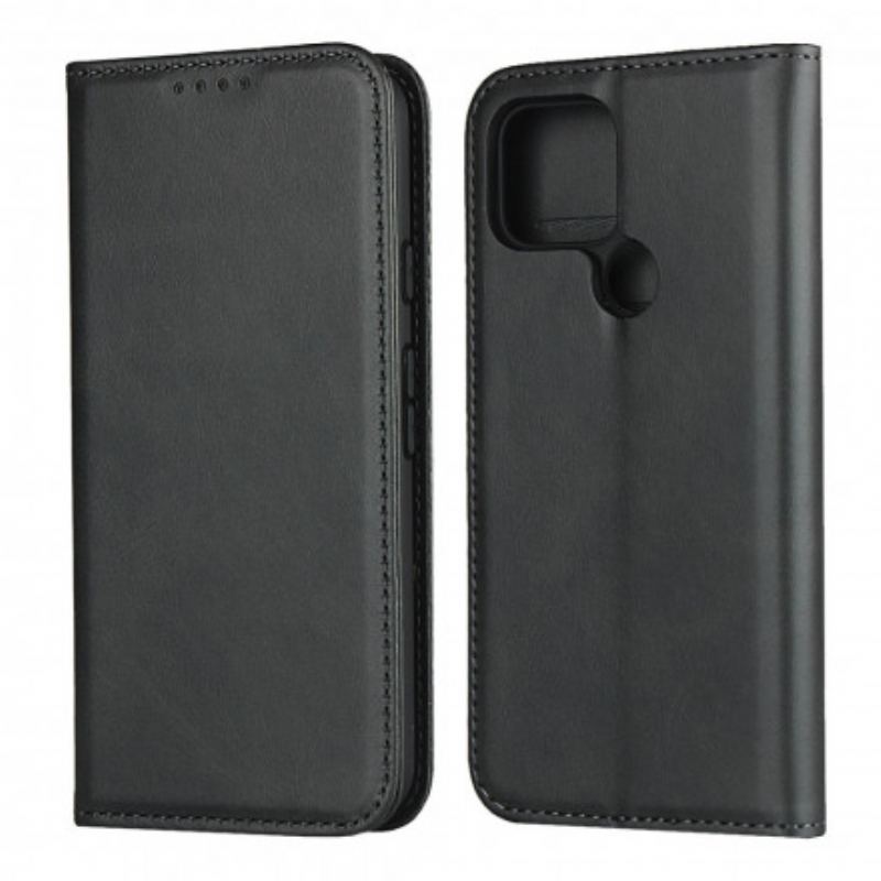 Capa De Celular Para Google Pixel 5 Flip Couro Rachado