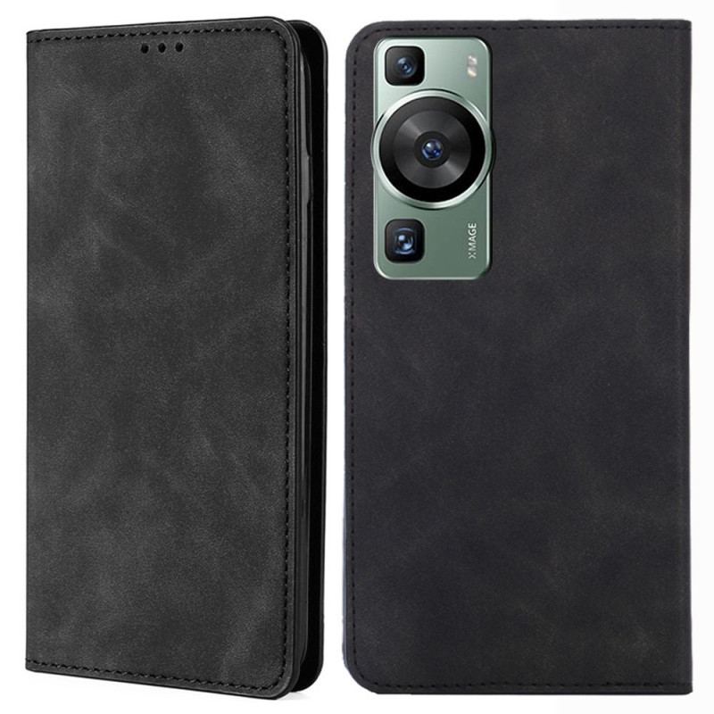 Capa De Celular Para Huawei P60 Pro Flip Imitação De Couro