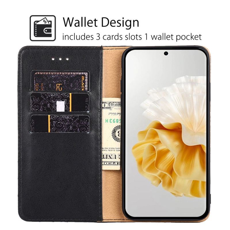 Capa De Celular Para Huawei P60 Pro Flip Rebite Decorativo