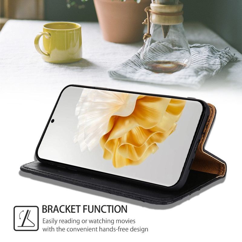 Capa De Celular Para Huawei P60 Pro Flip Rebite Decorativo