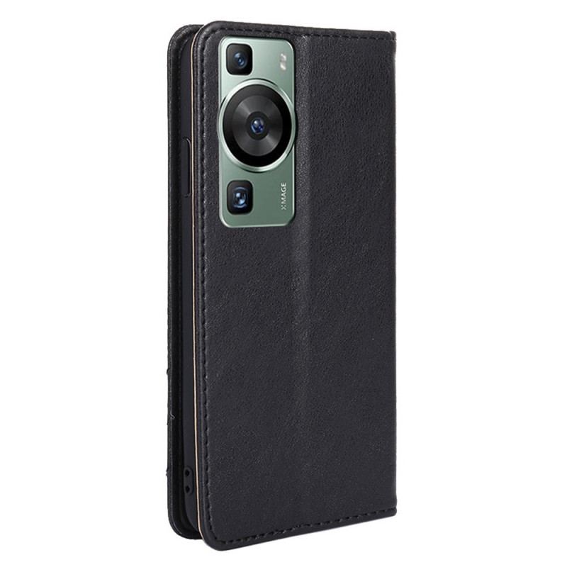 Capa De Celular Para Huawei P60 Pro Flip Rebite Decorativo