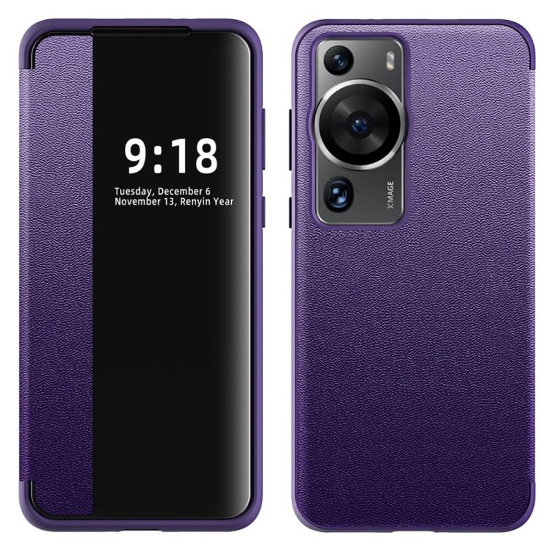 Capa De Celular Para Huawei P60 Pro Imitação De Couro