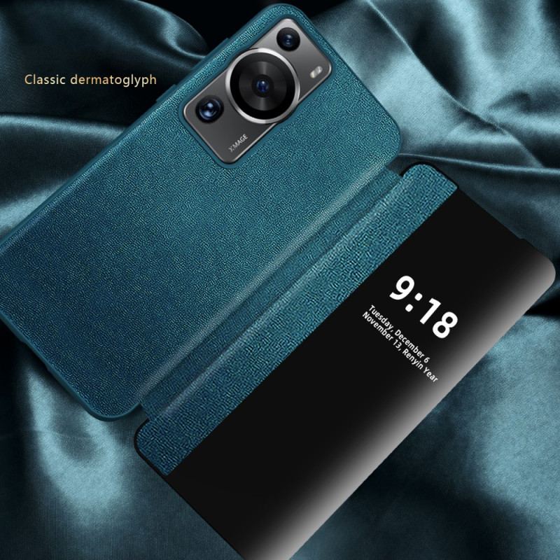 Capa De Celular Para Huawei P60 Pro Imitação De Couro