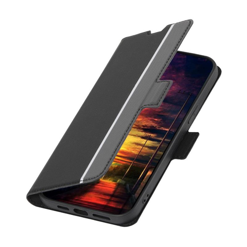 Capa De Couro Para Huawei P60 Pro Dois Tons