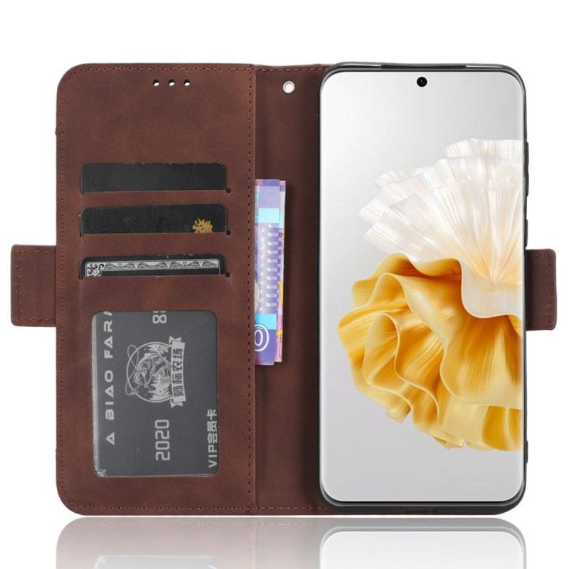 Capa Em Pele Para Huawei P60 Pro Multicartões