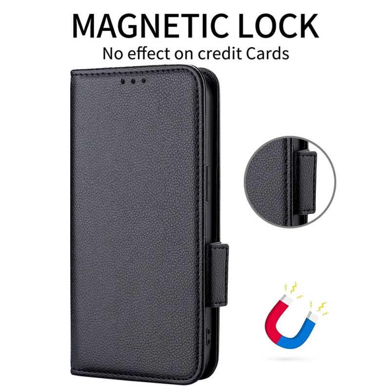 Capa Flip Para Huawei P60 Pro Fecho Duplo Finesse