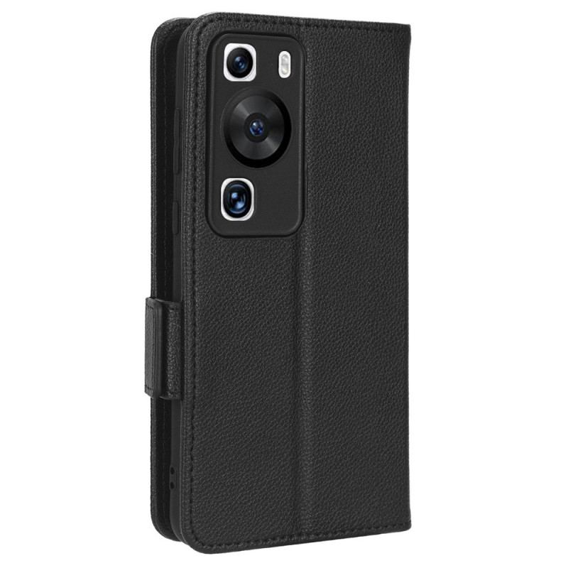 Capa Flip Para Huawei P60 Pro Fecho Duplo Finesse