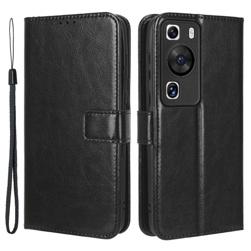 Capa Flip Para Huawei P60 Pro Imitação De Couro