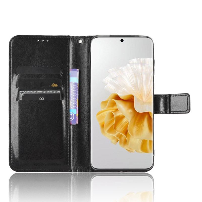 Capa Flip Para Huawei P60 Pro Imitação De Couro