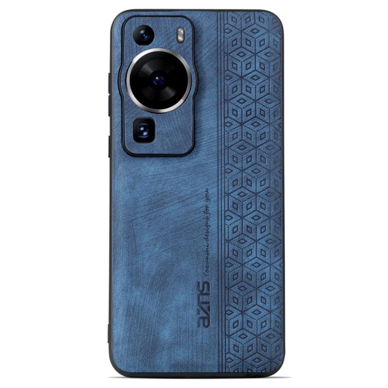 Capa Para Huawei P60 Pro Efeito Couro Azns