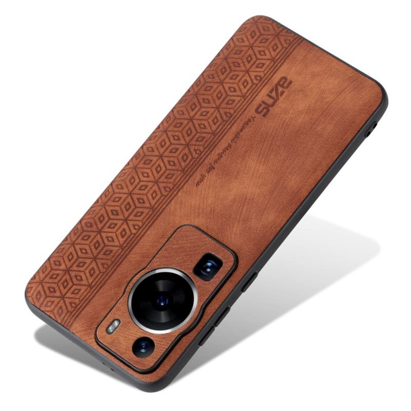 Capa Para Huawei P60 Pro Efeito Couro Azns