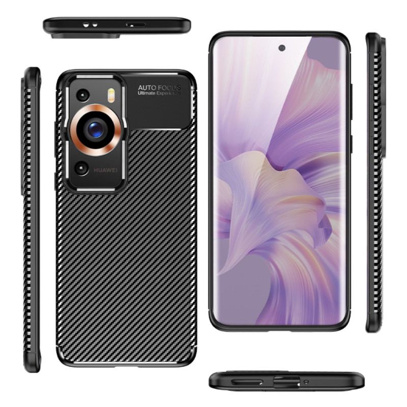 Capa Para Huawei P60 Pro Fibra De Carbono Flexível