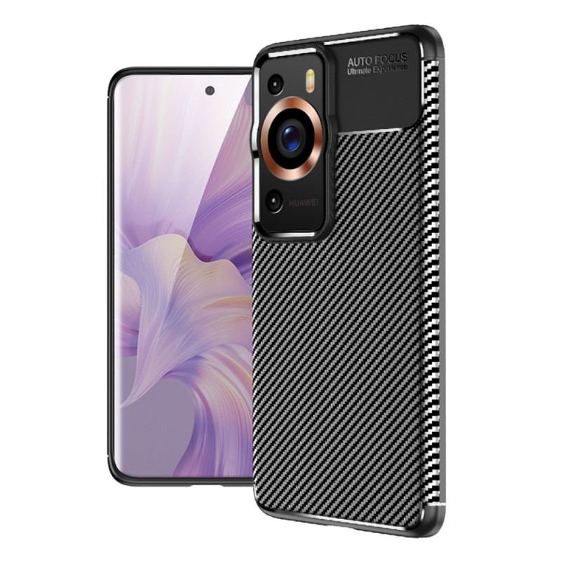 Capa Para Huawei P60 Pro Fibra De Carbono Flexível