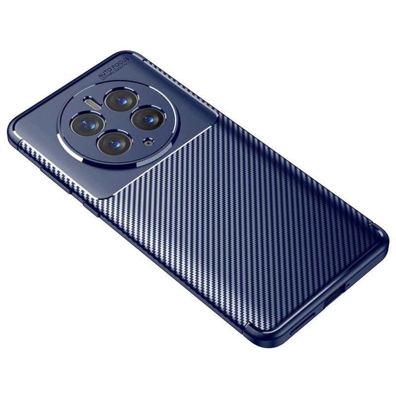 Capa De Celular Para Huawei Mate 50 Pro Fibra De Carbono Flexível