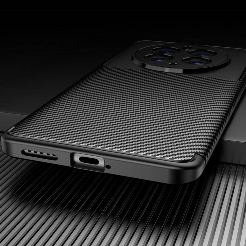 Capa De Celular Para Huawei Mate 50 Pro Fibra De Carbono Flexível