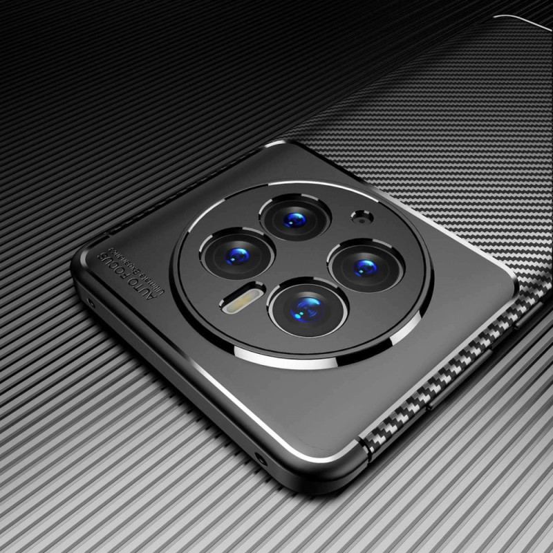 Capa De Celular Para Huawei Mate 50 Pro Fibra De Carbono Flexível