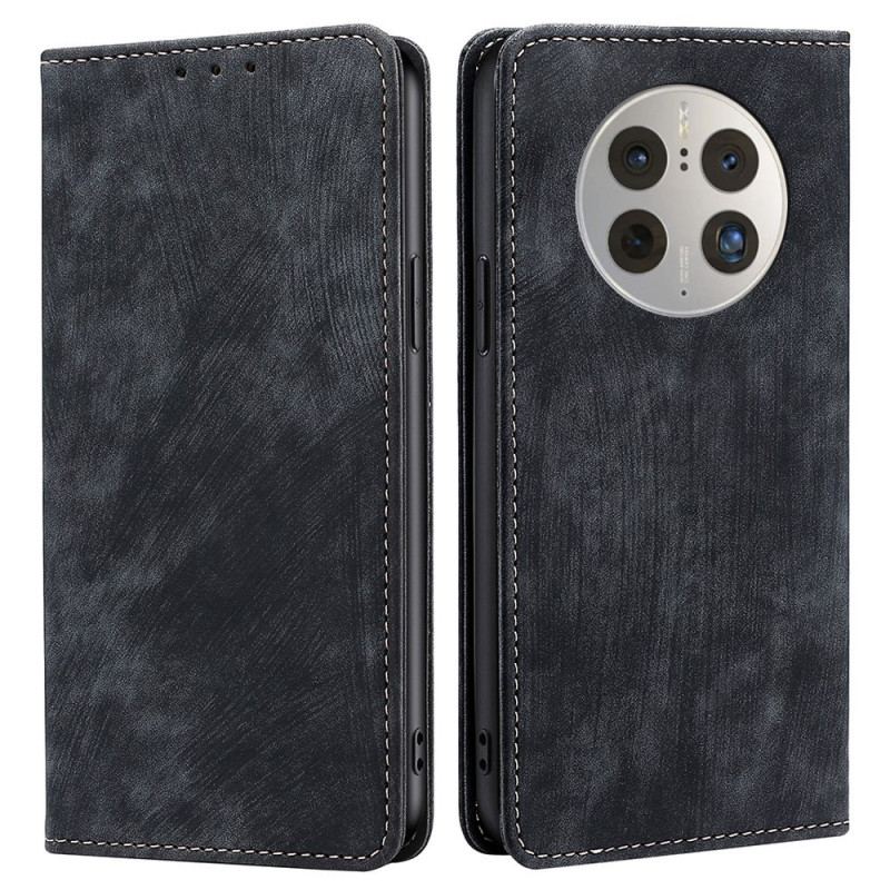 Capa De Celular Para Huawei Mate 50 Pro Flip Couro Sintético Retrô