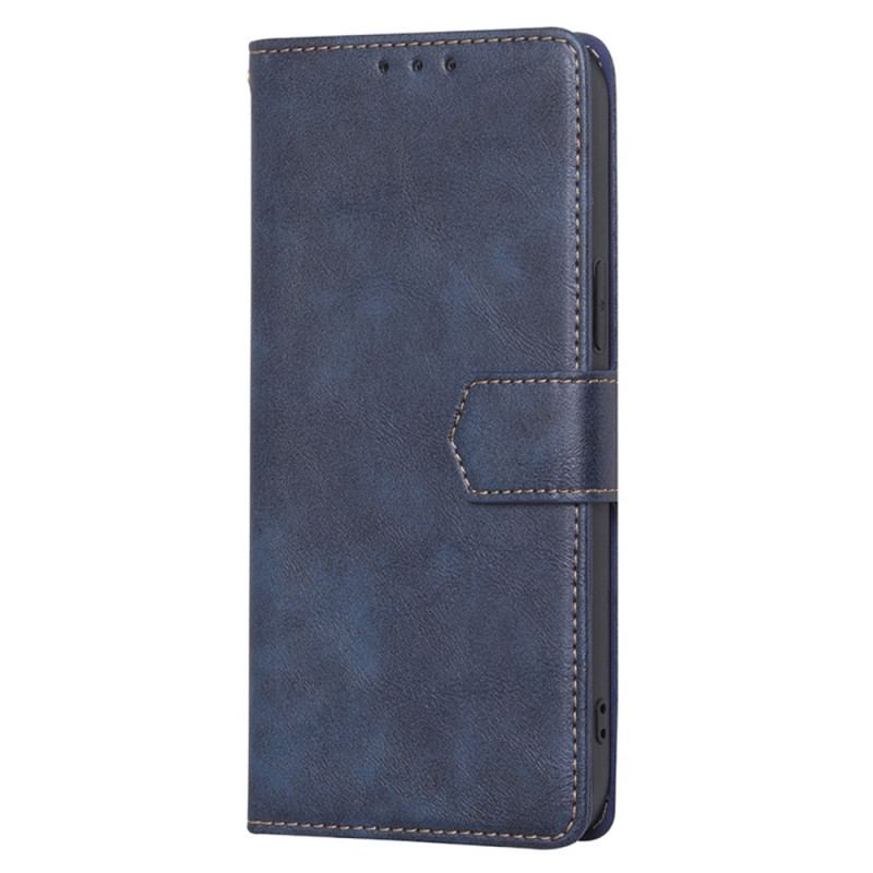 Capa Em Pele Para Huawei Mate 50 Pro Efeito Couro Couture