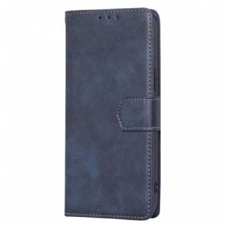 Capa Em Pele Para Huawei Mate 50 Pro Efeito Couro Couture