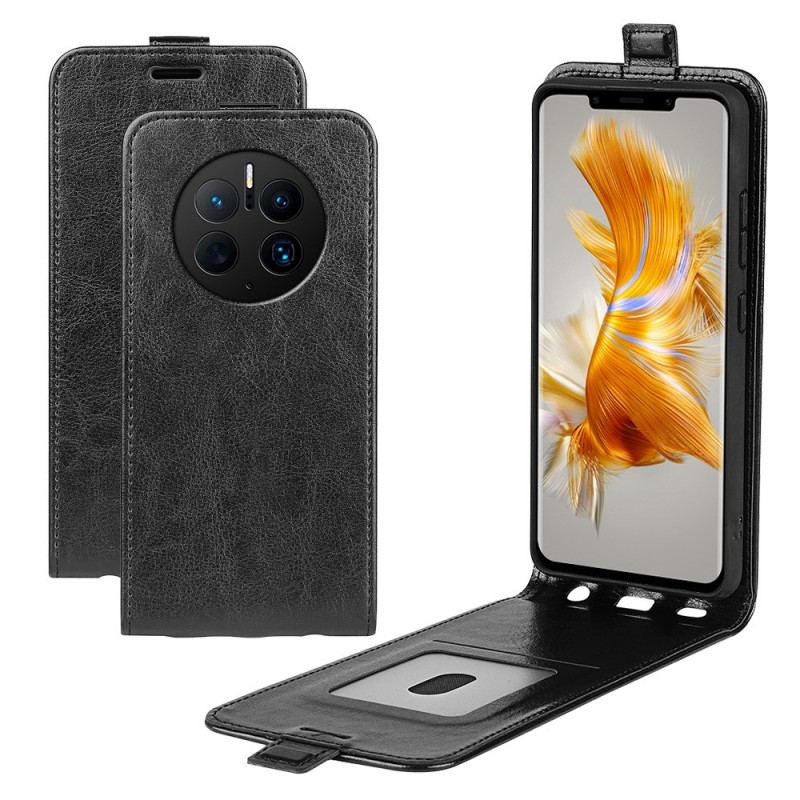 Capa Em Pele Para Huawei Mate 50 Pro Vertical