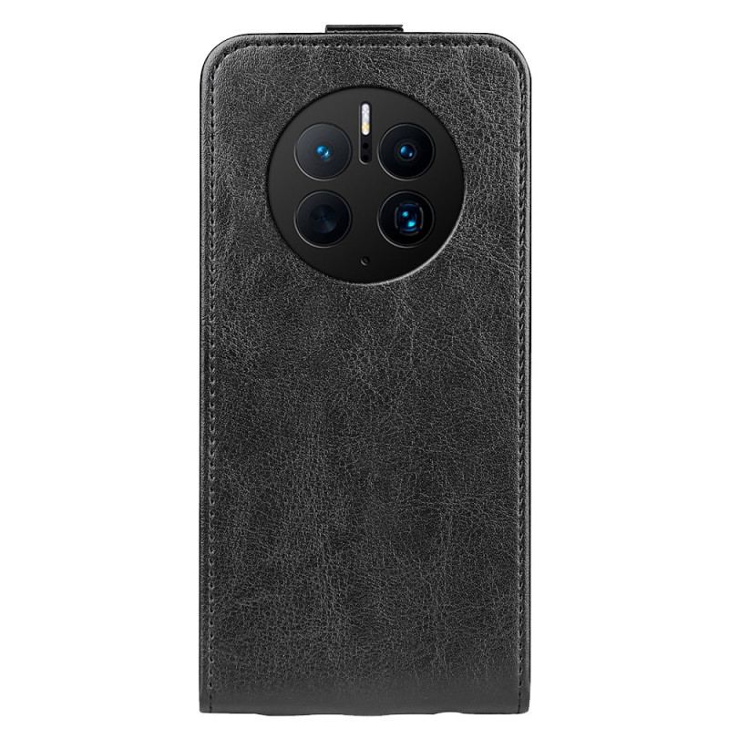 Capa Em Pele Para Huawei Mate 50 Pro Vertical