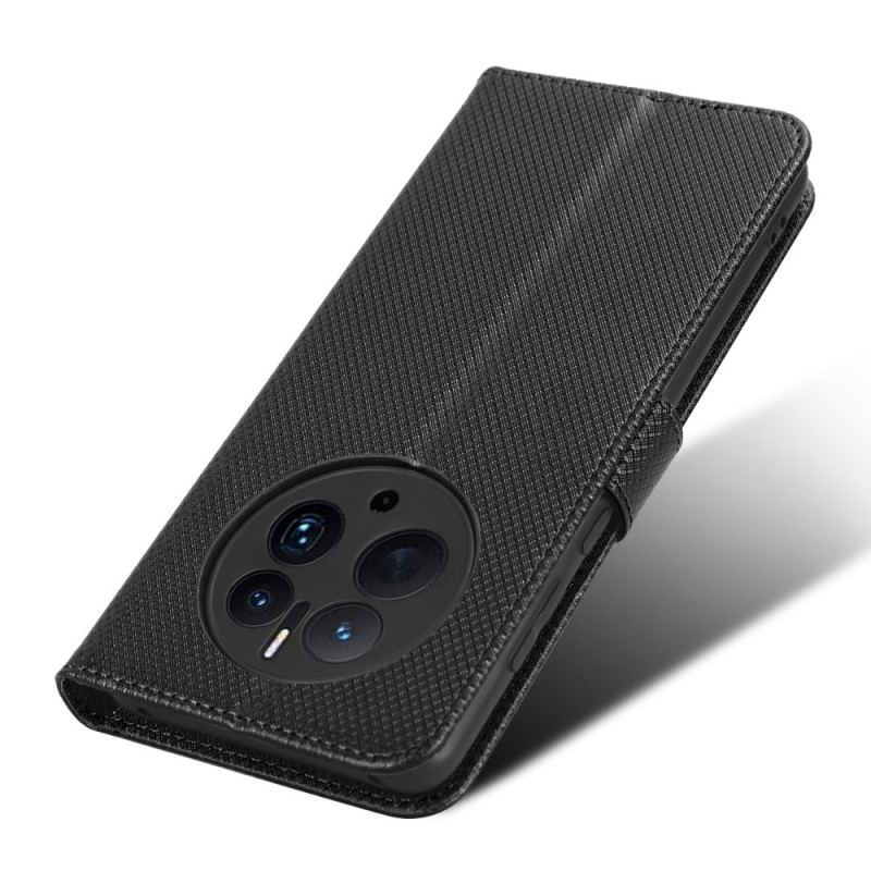 Capa Flip Para Huawei Mate 50 Pro De Cordão Seleção De Correia