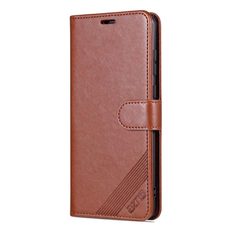 Capa Folio Para Huawei Mate 50 Pro Efeito Couro Azns