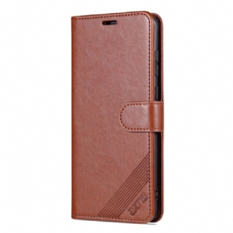 Capa Folio Para Huawei Mate 50 Pro Efeito Couro Azns