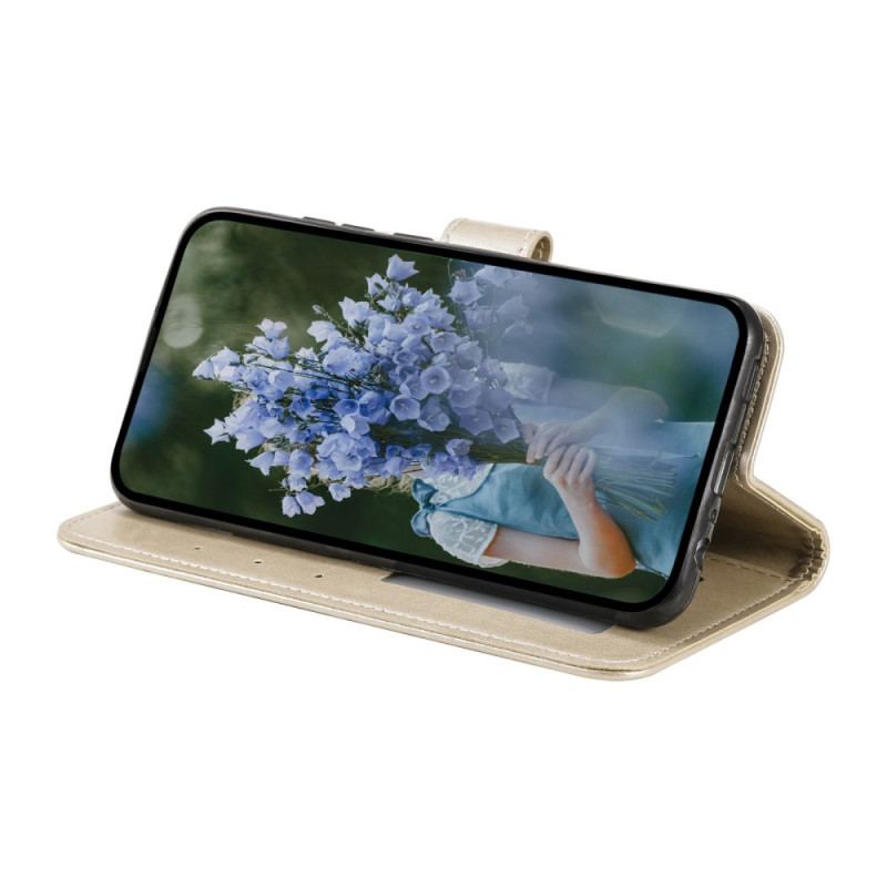 Capa Folio Para Huawei Mate 50 Pro Mandala Sol Com Cordão