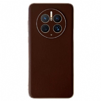 Capa Para Huawei Mate 50 Pro Cor De Couro Genuíno