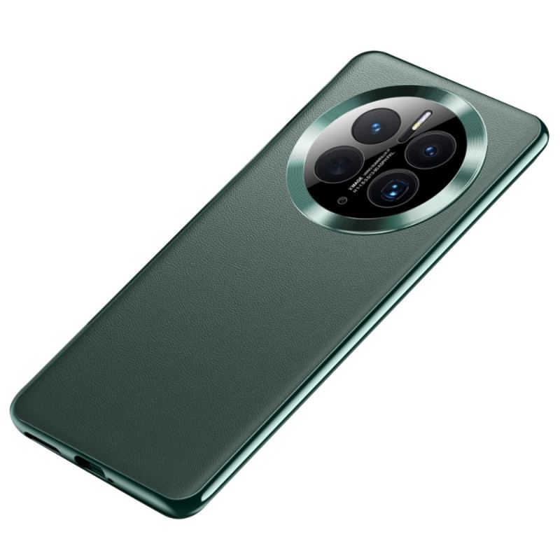 Capa Para Huawei Mate 50 Pro Couro Sintético