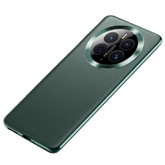 Capa Para Huawei Mate 50 Pro Couro Sintético