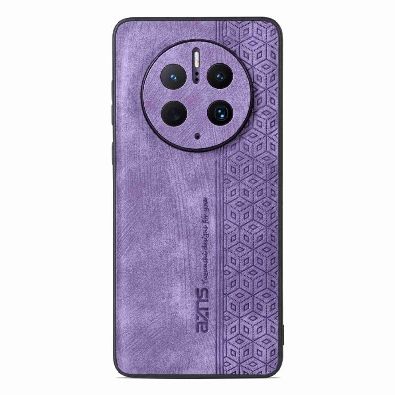 Capa Para Huawei Mate 50 Pro Efeito Couro Azns