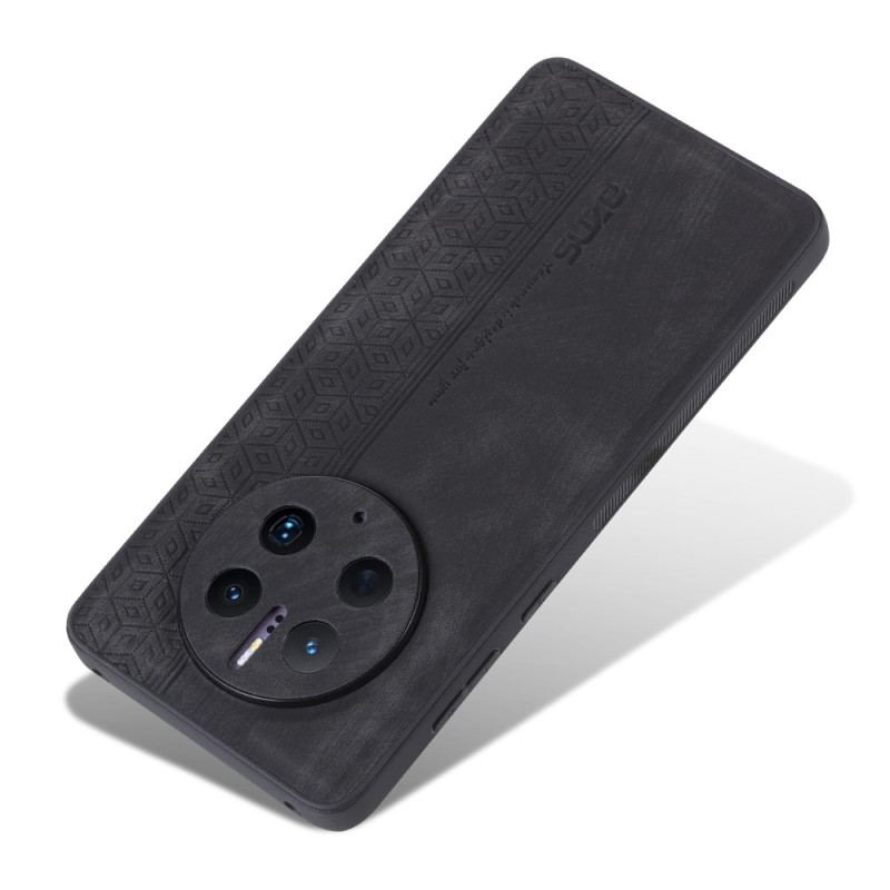 Capa Para Huawei Mate 50 Pro Efeito Couro Azns