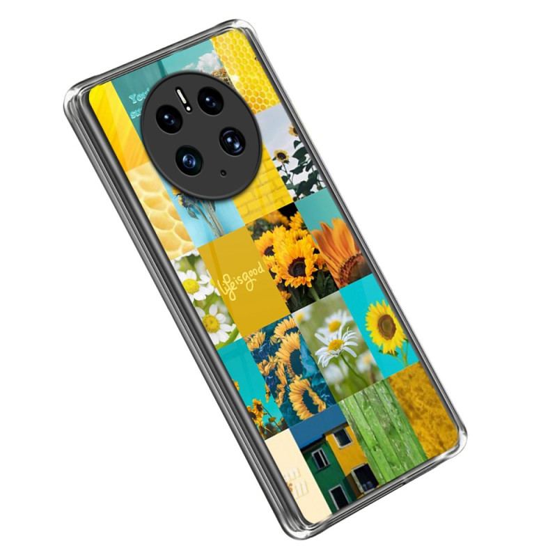 Capa Para Huawei Mate 50 Pro Girassóis