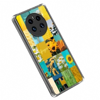 Capa Para Huawei Mate 50 Pro Girassóis