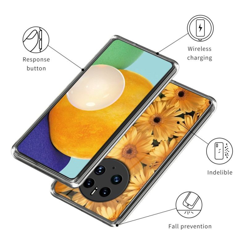 Capa Para Huawei Mate 50 Pro Girassóis