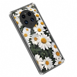 Capa Para Huawei Mate 50 Pro Margaridas