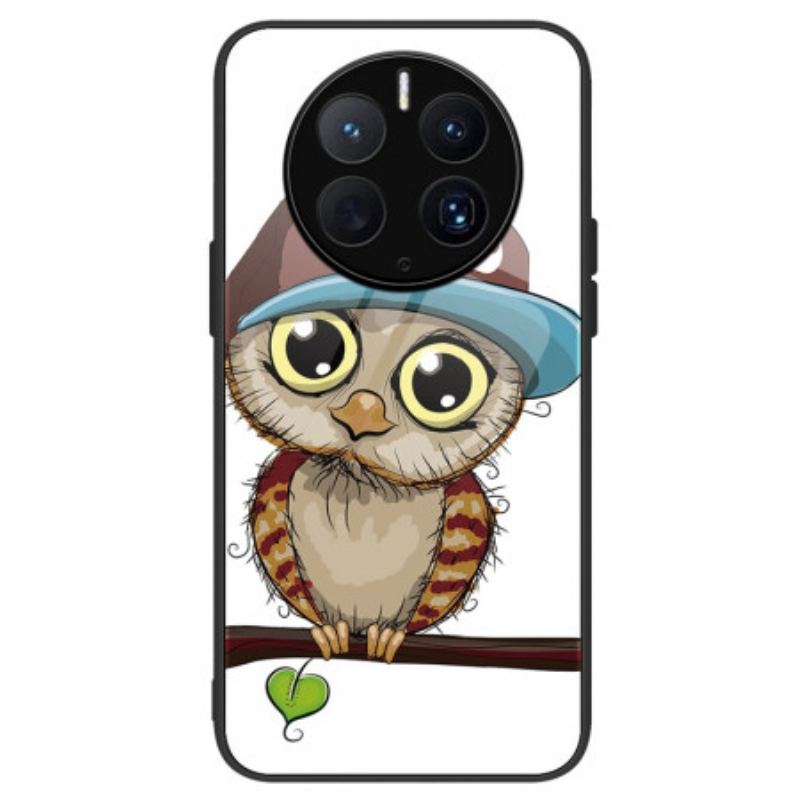 Capa Para Huawei Mate 50 Pro Vidro Temperado Bad Owl