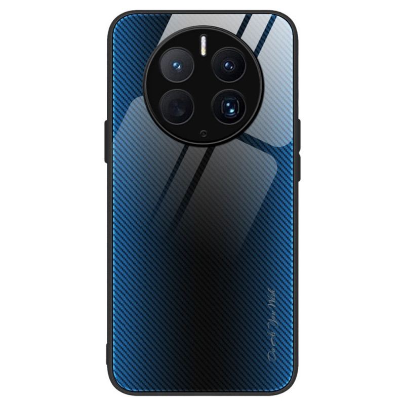 Capa Para Huawei Mate 50 Pro Vidro Temperado De Fibra De Carbono