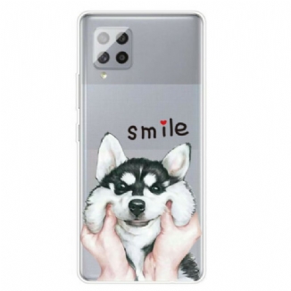 Capa De Celular Para Samsung Galaxy A42 5G Cachorro Sorridente